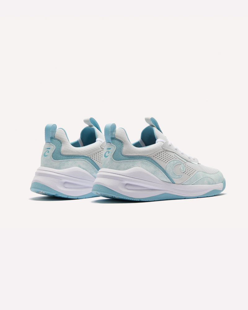 Strada - White / Brushed Aqua