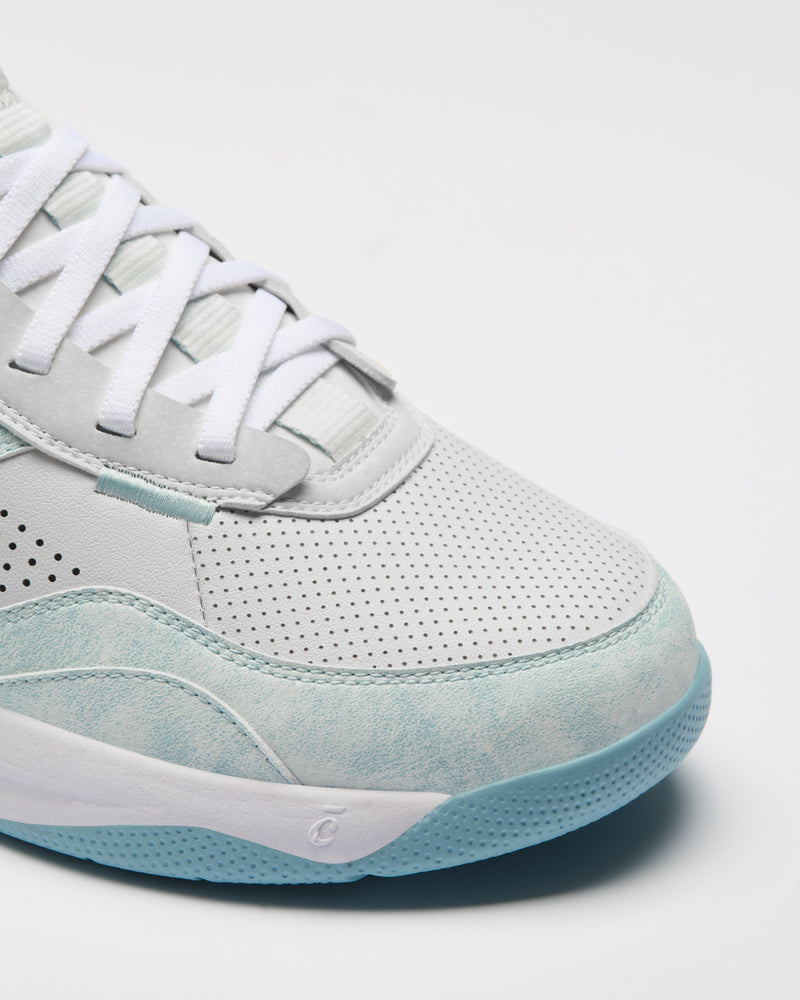 Strada - White / Brushed Aqua